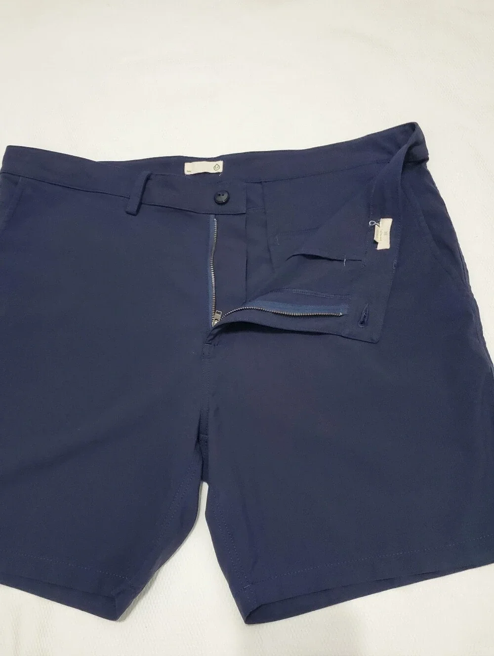 Tasc Mens Tailored Shorts Navy Blue 38 Waist